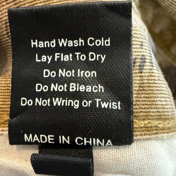 Women's Pol Camouflage Paneled Raw Hem Mini Skirt Size M NEW - Picture 4 of 8